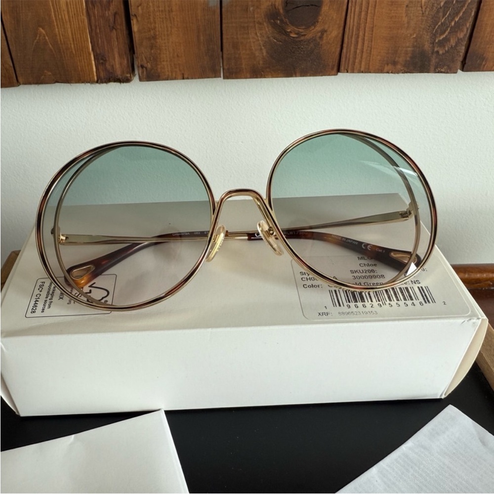 Gold Round Sunglasses